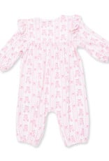 Angel Dear ADF26 Ballet Shoes Ribbon Stripe Ruffle Romper