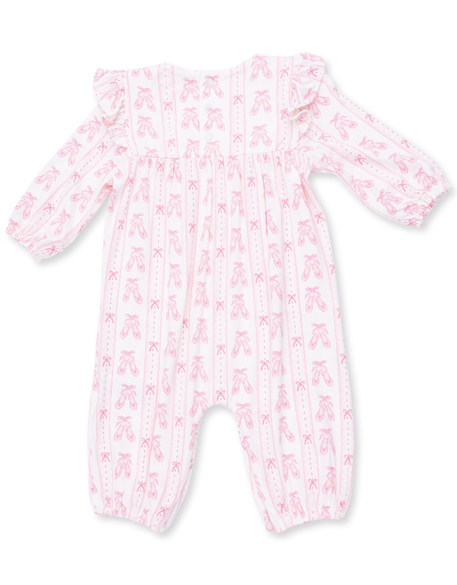 Angel Dear ADF26 Ballet Shoes Ribbon Stripe Ruffle Romper