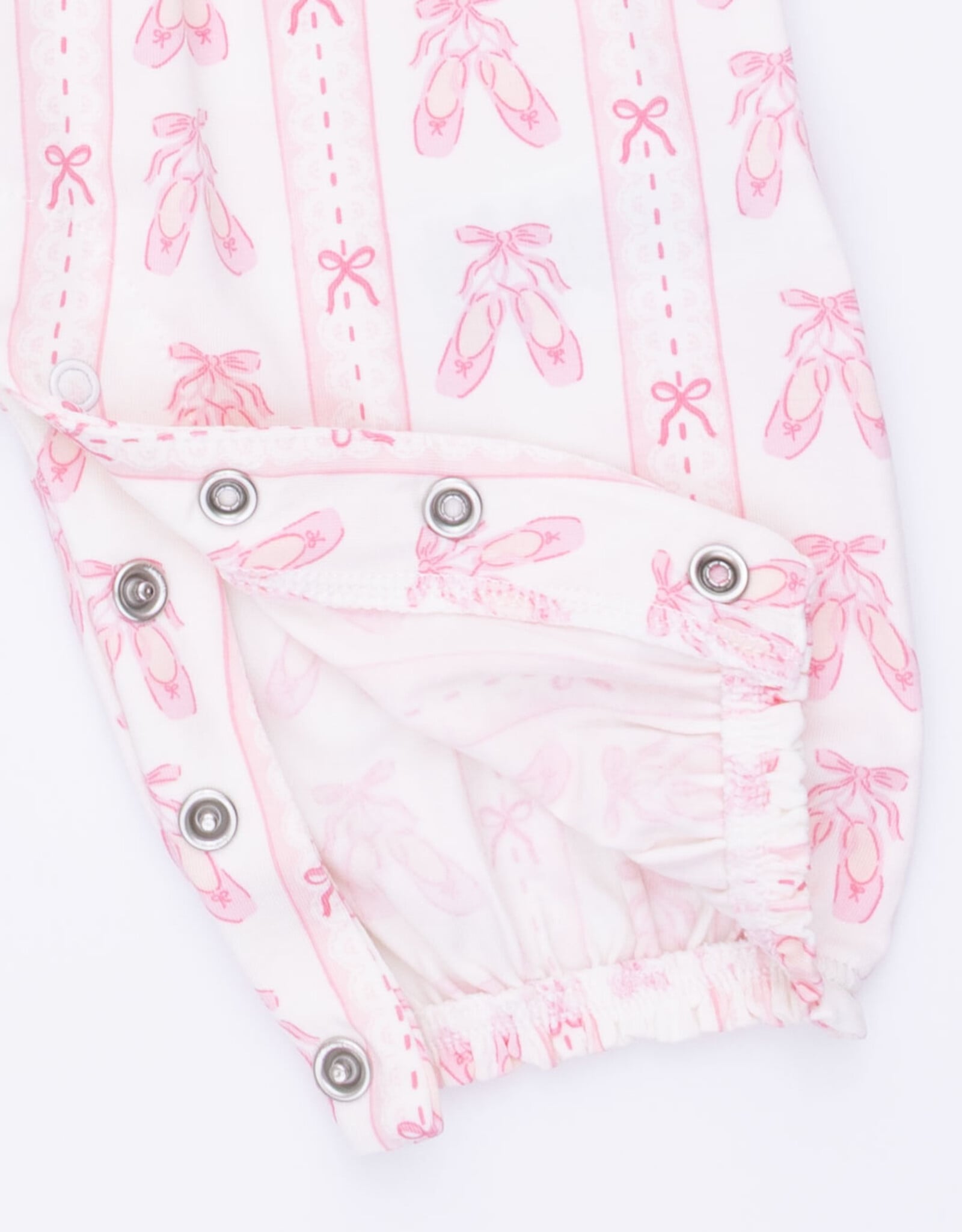 Angel Dear ADF26 Ballet Shoes Ribbon Stripe Ruffle Romper