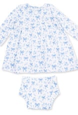 Angel Dear ADF26 Blue Bows & Flowers Dress/Bloomer