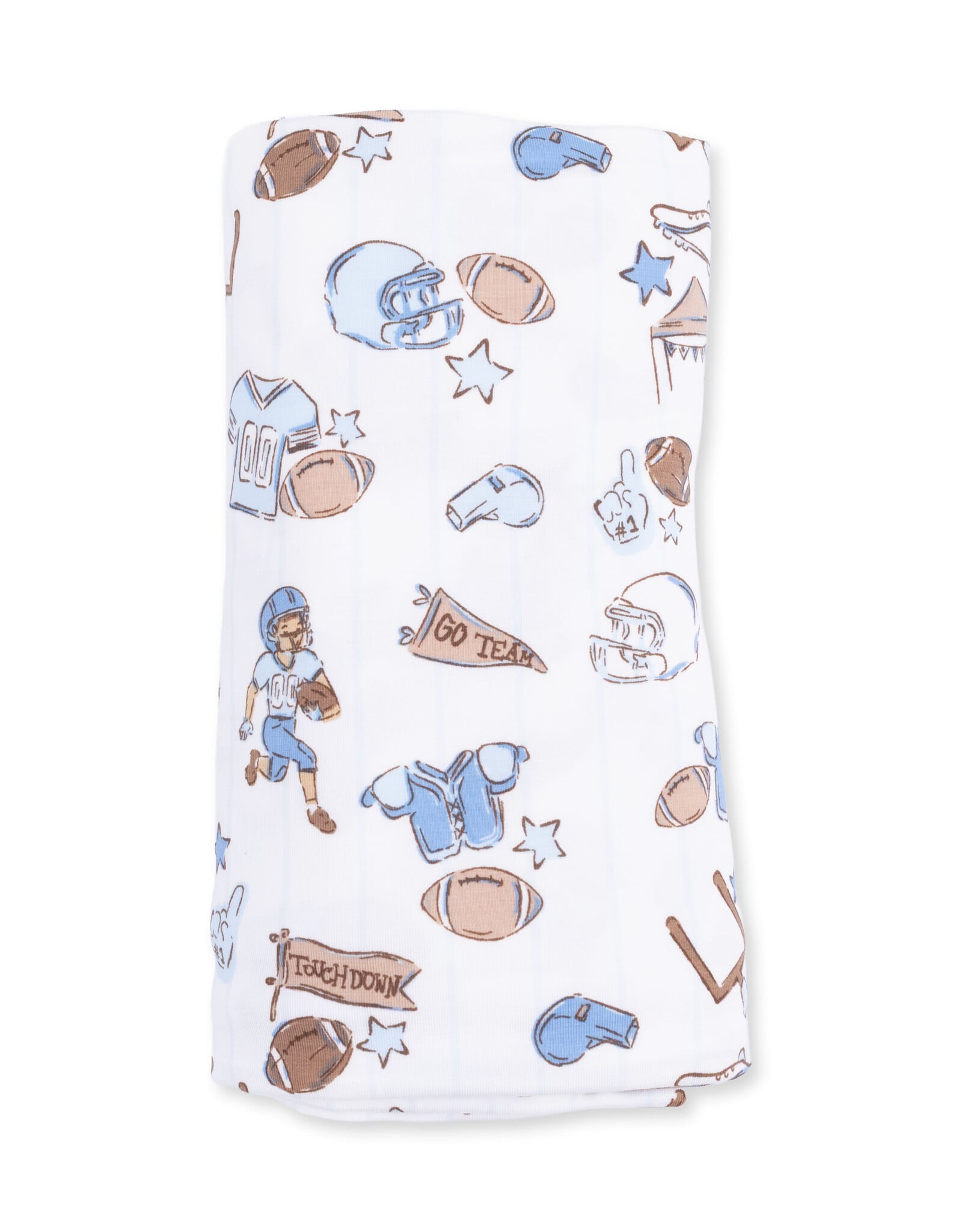 Angel Dear ADF26 Swaddle Blanket 45x45 Football Nursery