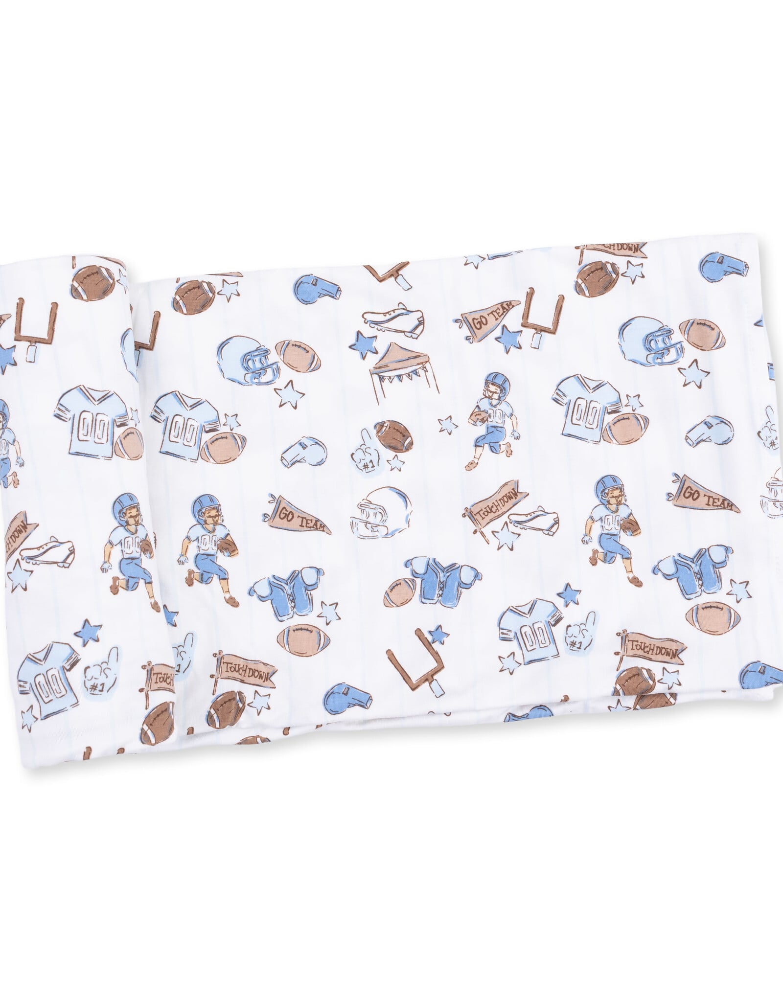 Angel Dear ADF26 Swaddle Blanket 45x45 Football Nursery