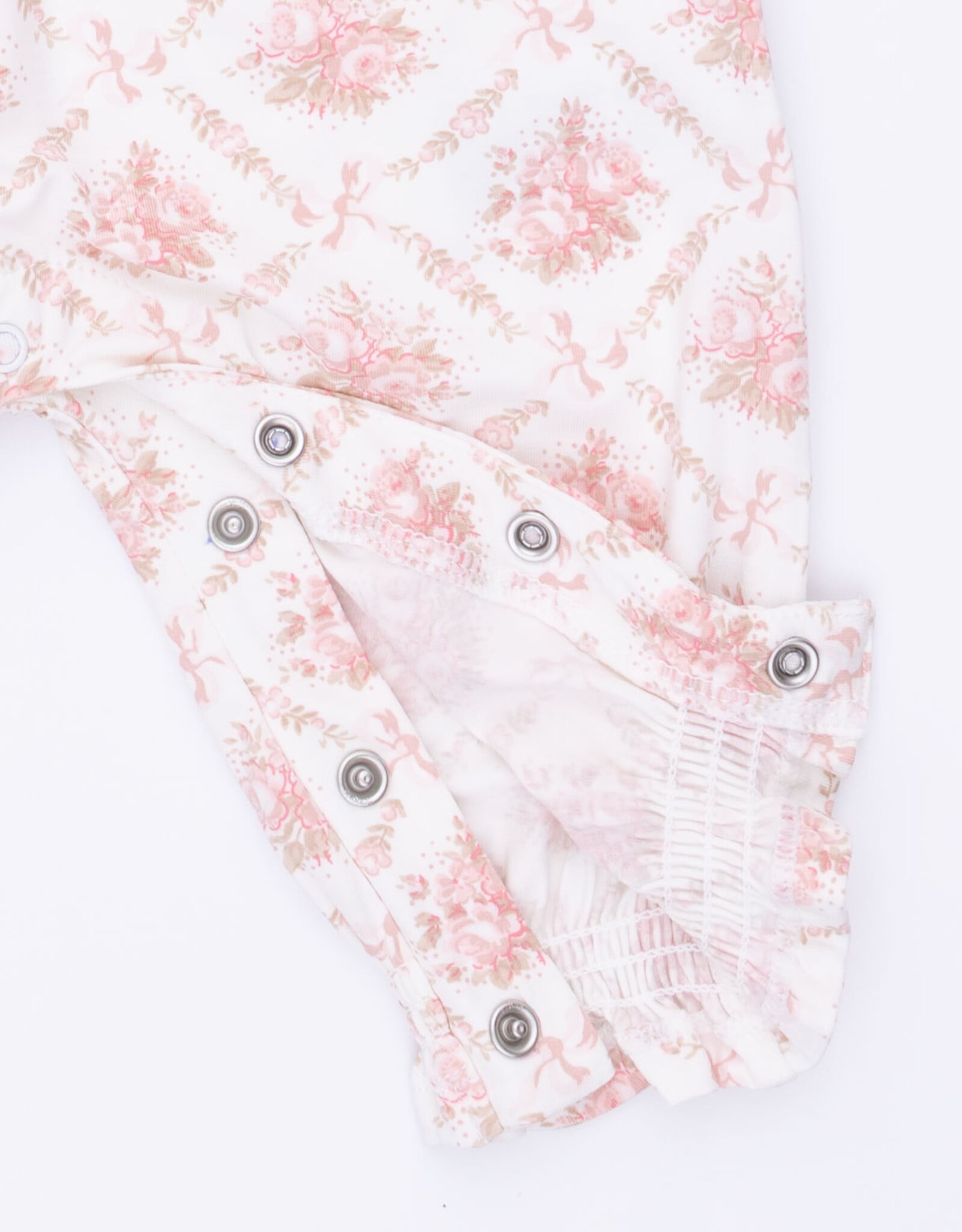 Angel Dear ADF26 Rose Bow Lattice Smocked Romper