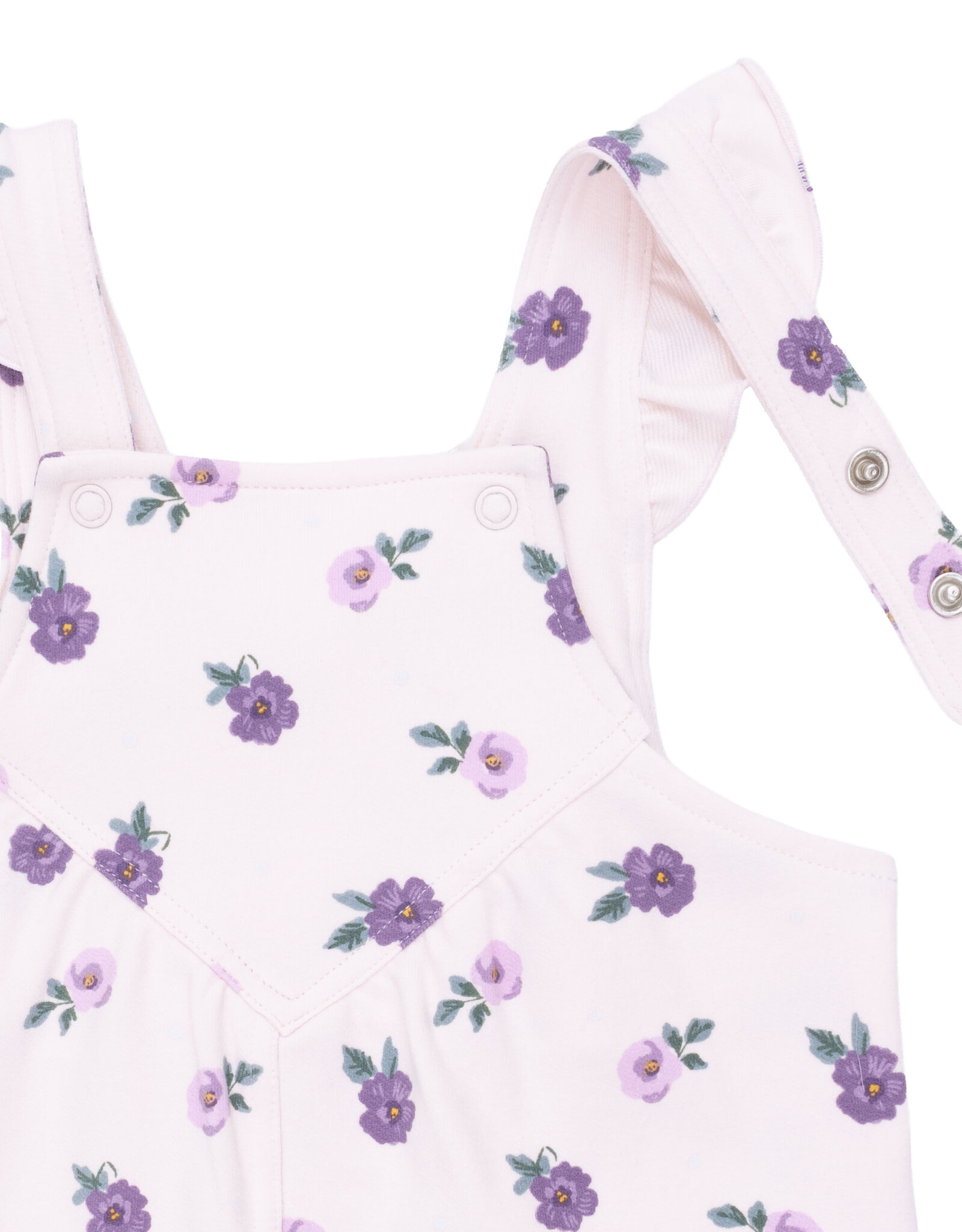 Angel Dear ADF26 Violetta Floral Overalls/Bodysuit