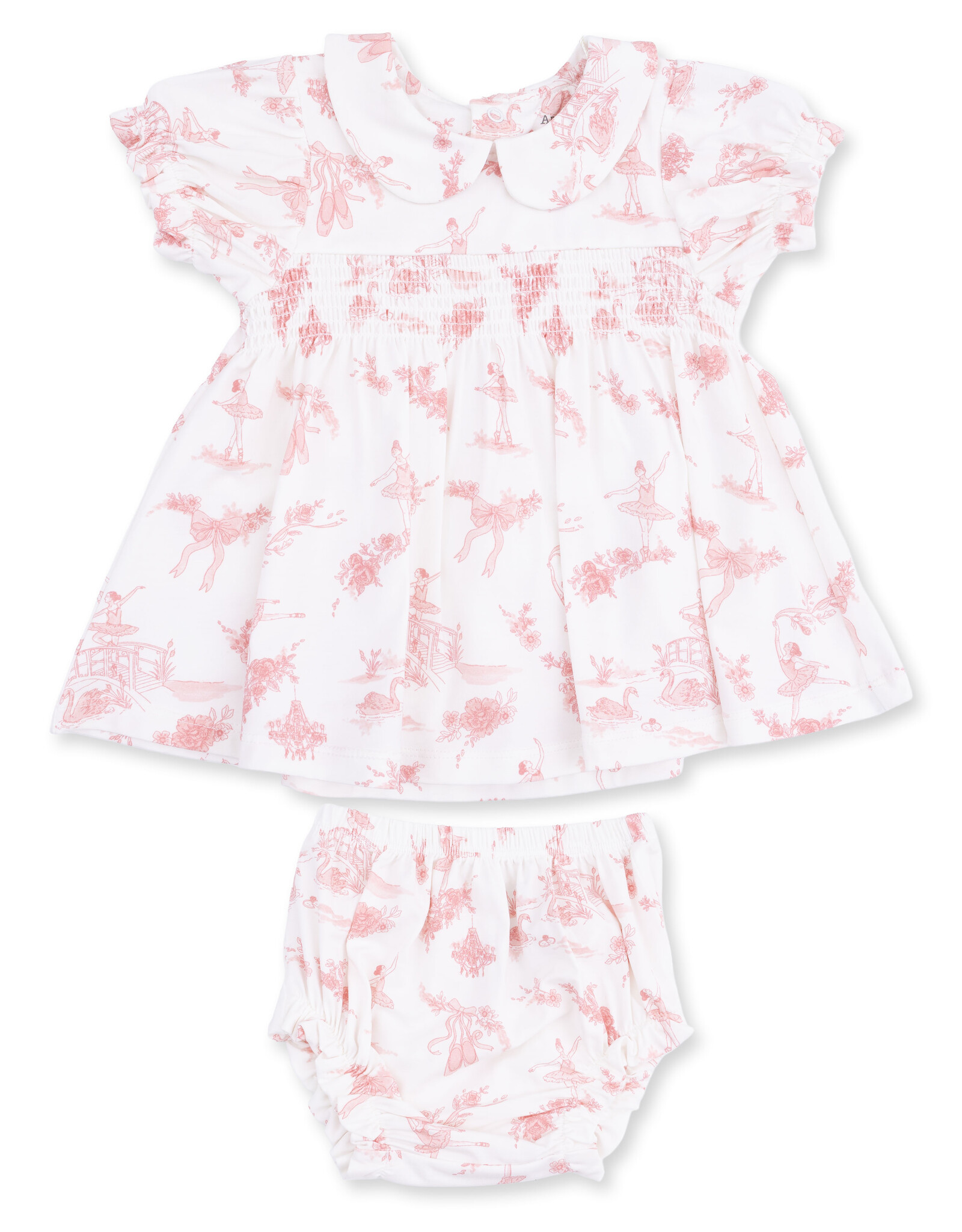 Angel Dear ADF26 Ballet Toile Smocked Dress Set