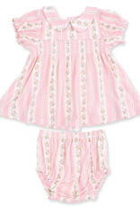 Angel Dear ADF26 Antoinette Stripe Smocked Dress Set
