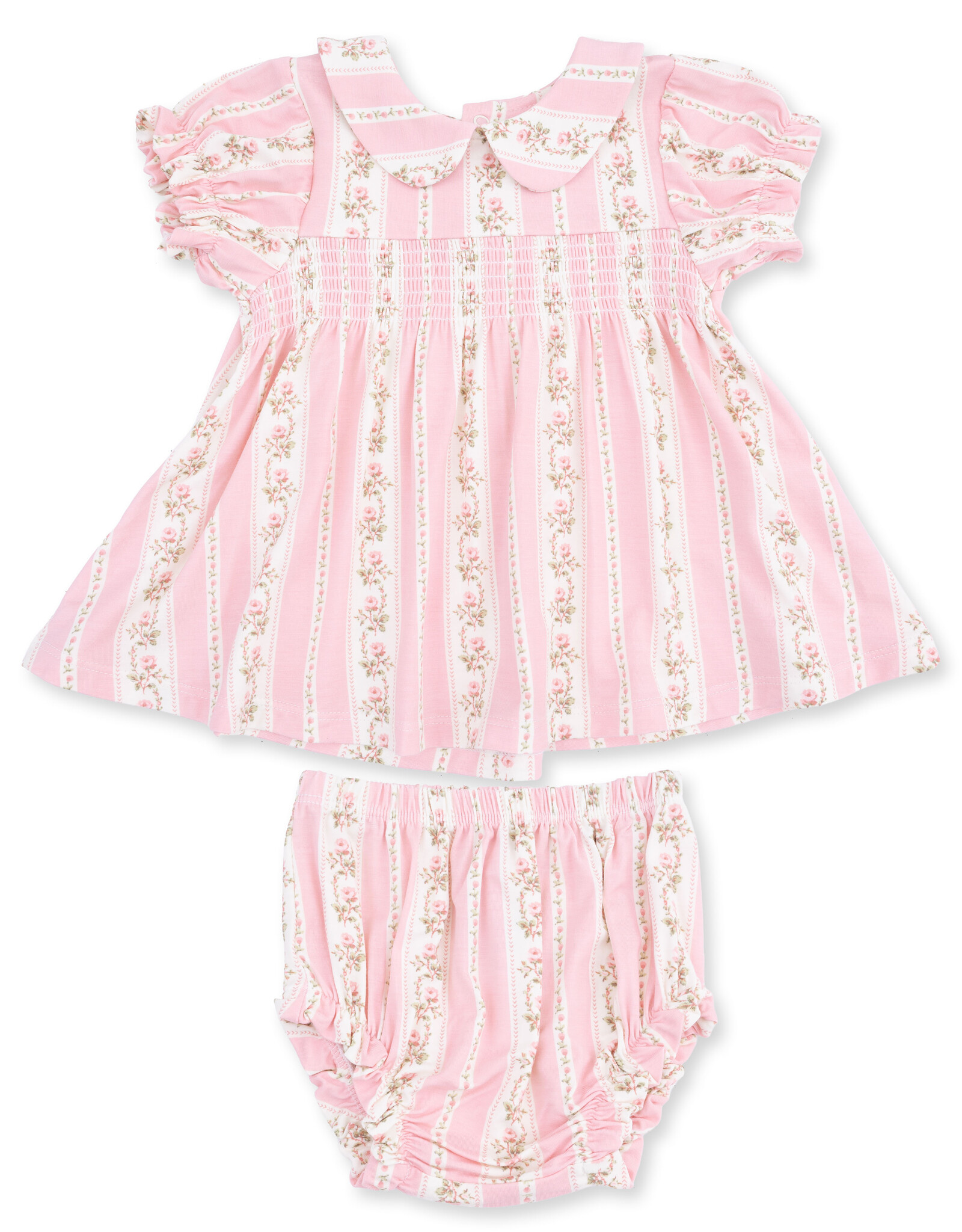 Angel Dear ADF26 Antoinette Stripe Smocked Dress Set