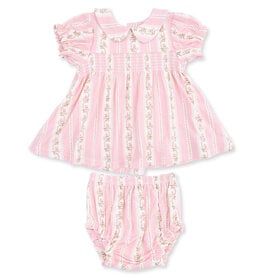 Angel Dear Antoinette Stripe Smocked Dress Set