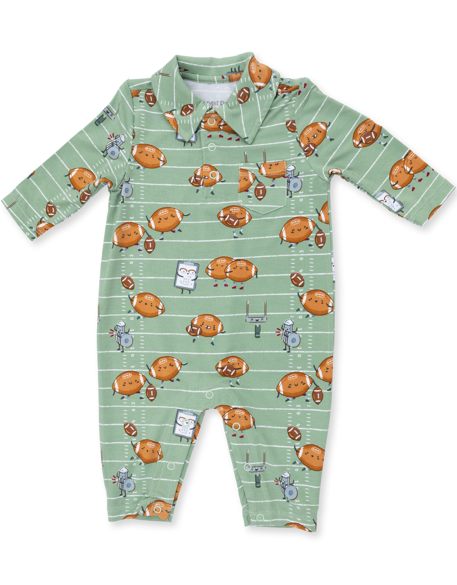 Angel Dear ADF26 Footballs Playing Football Polo Romper