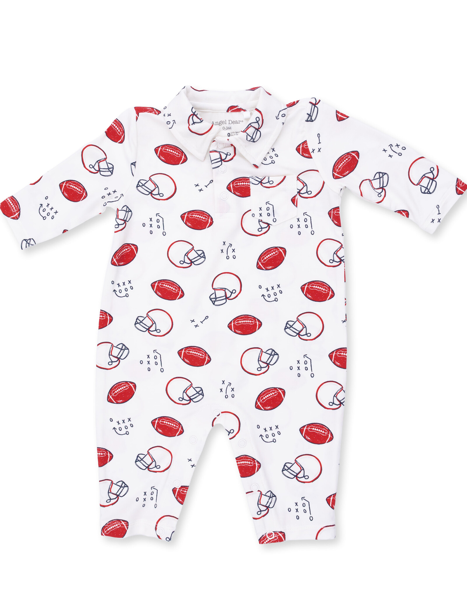 Angel Dear ADF26 Touchdown Time Polo Romper