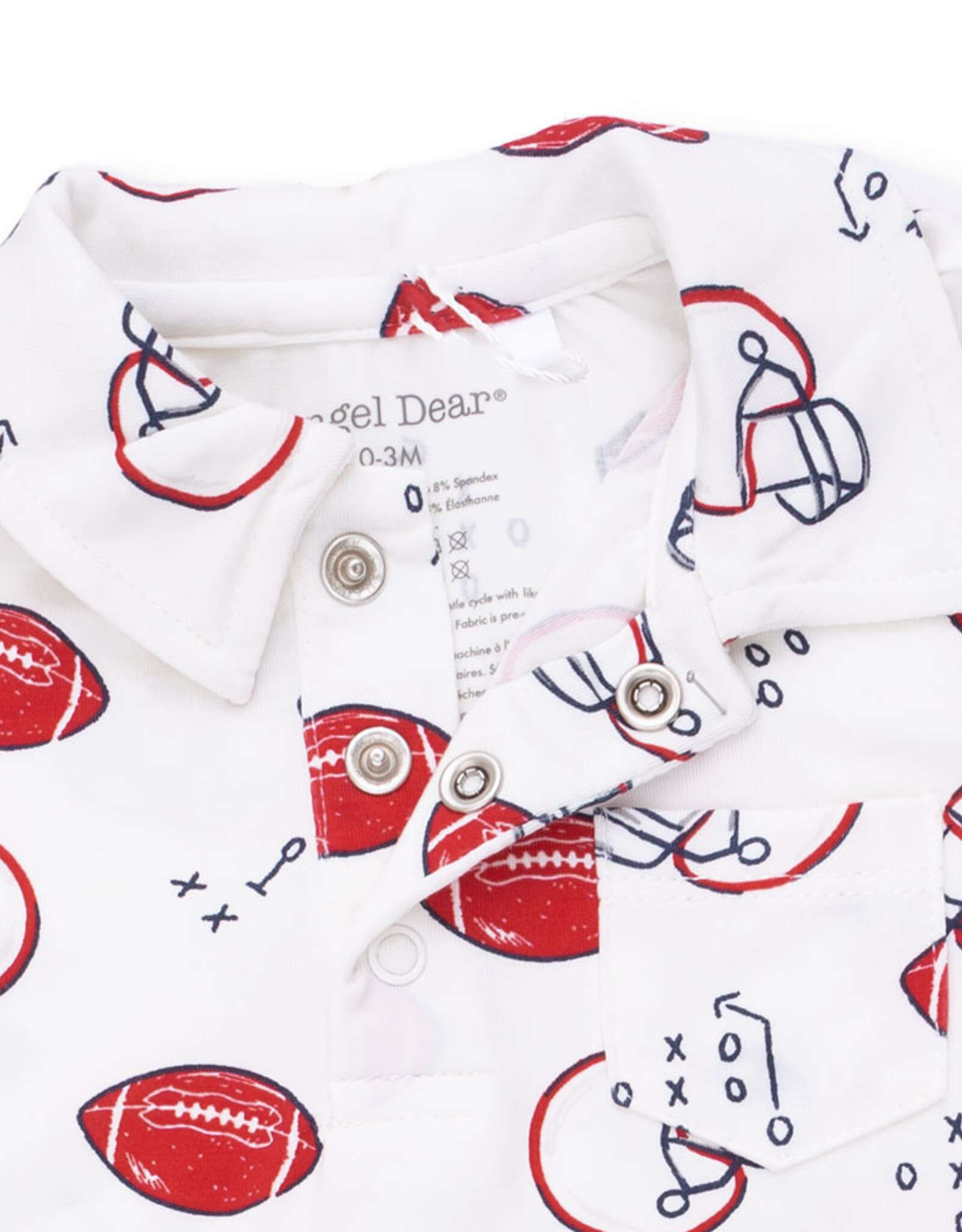 Angel Dear ADF26 Touchdown Time Polo Romper