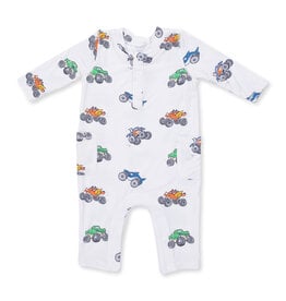 Angel Dear Monster Trucks Romper