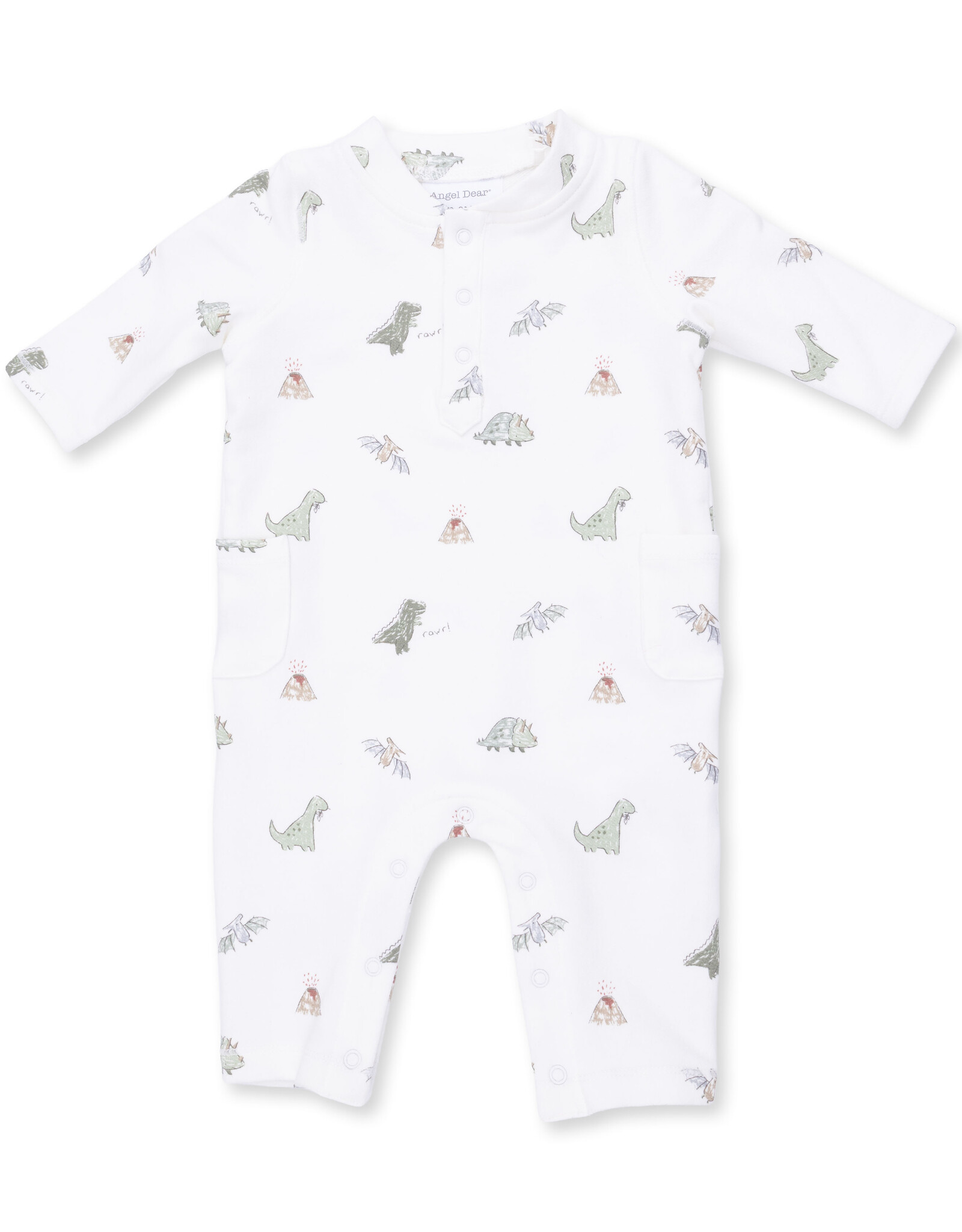 Angel Dear ADF26 Dinos French Terry Romper