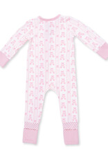 Angel Dear ADF26 2 Way Zipper Romper Ribbon Stripe Ballet Shoes