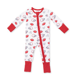 Angel Dear 2 Way Zipper Romper Touchdown Time