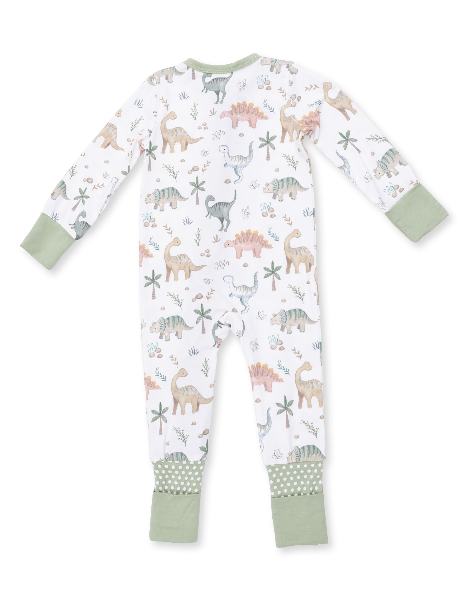 Angel Dear ADF26 2 Way Zipper Romper Sweet Baby Dinos