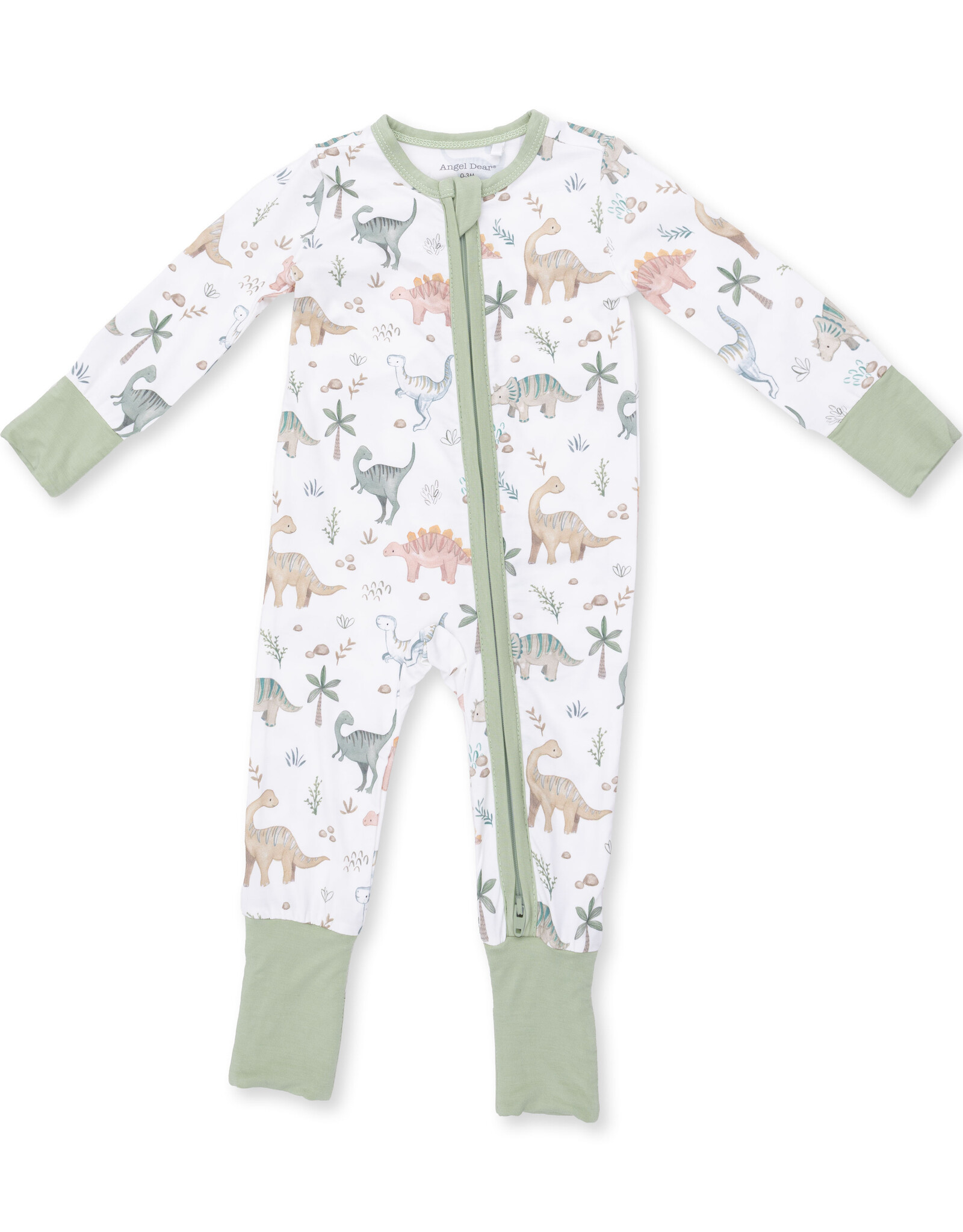 Angel Dear ADF26 2 Way Zipper Romper Sweet Baby Dinos