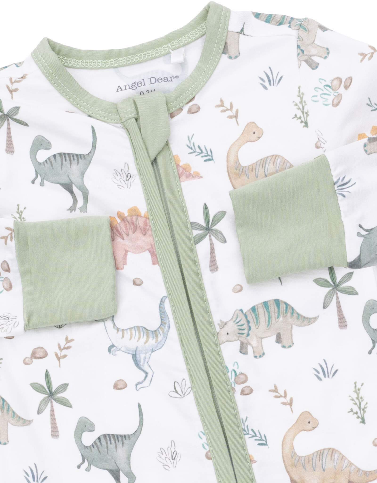 Angel Dear ADF26 2 Way Zipper Romper Sweet Baby Dinos