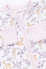 Angel Dear ADF26 2 Way Zipper Romper Floral Deer