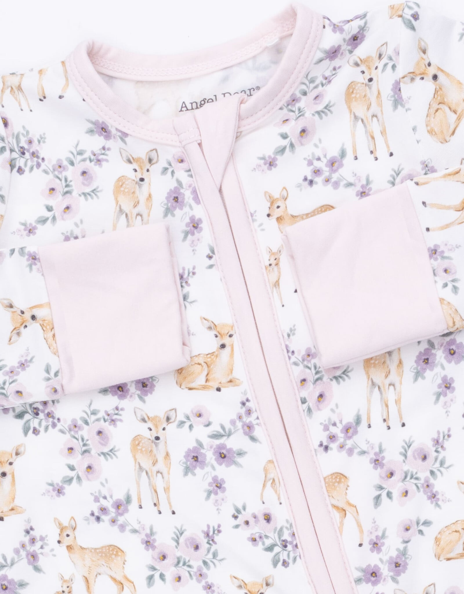 Angel Dear ADF26 2 Way Zipper Romper Floral Deer
