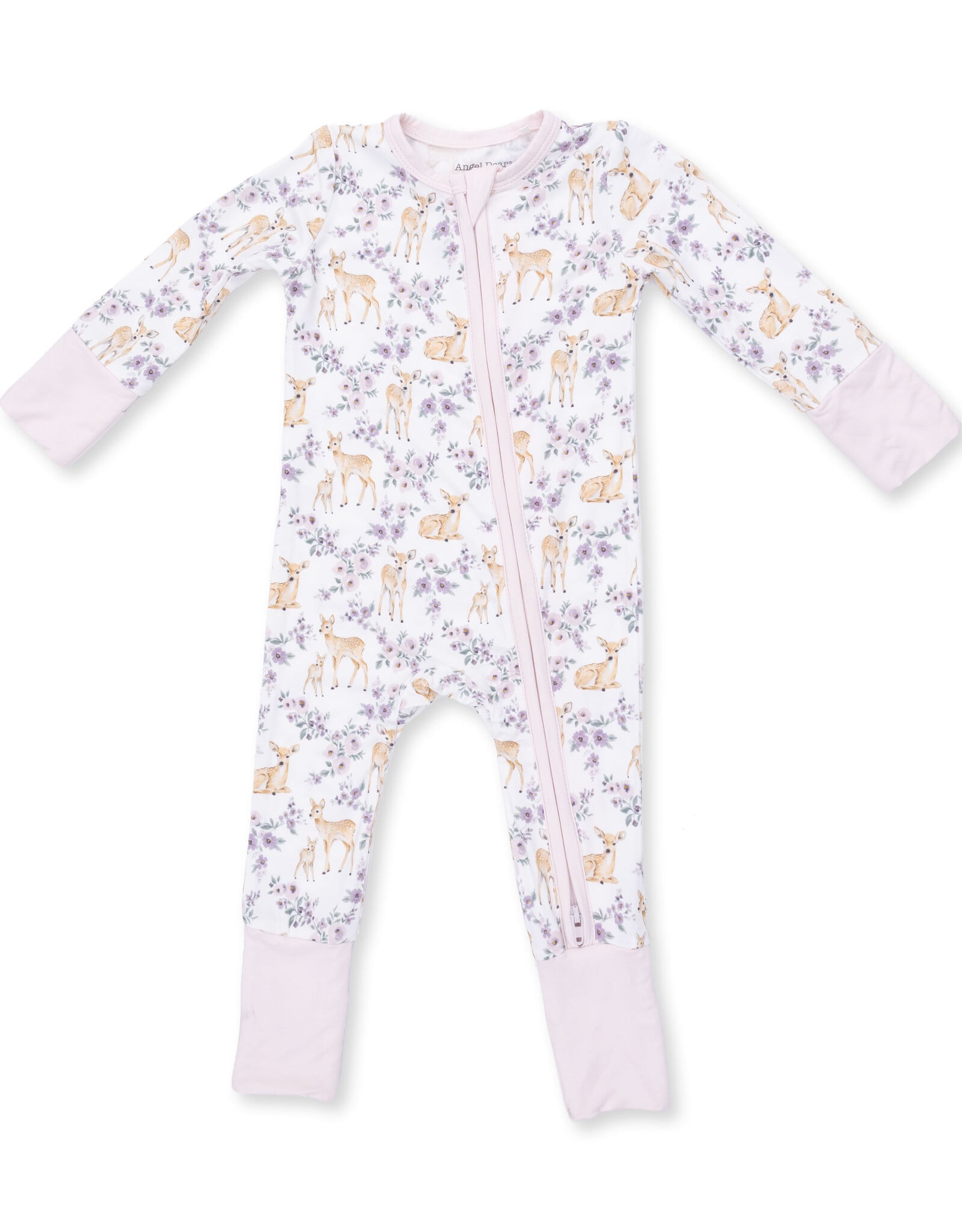 Angel Dear ADF26 2 Way Zipper Romper Floral Deer