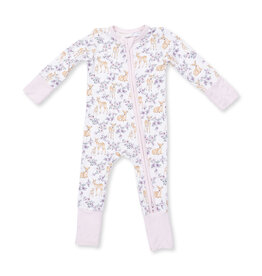 Angel Dear 2 Way Zipper Romper Floral Deer