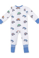 Angel Dear ADF26 2 Way Zipper Romper Monster Trucks