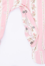 Angel Dear ADF26 Snap Footie Smocked Peter Pan Antoinette Stripe