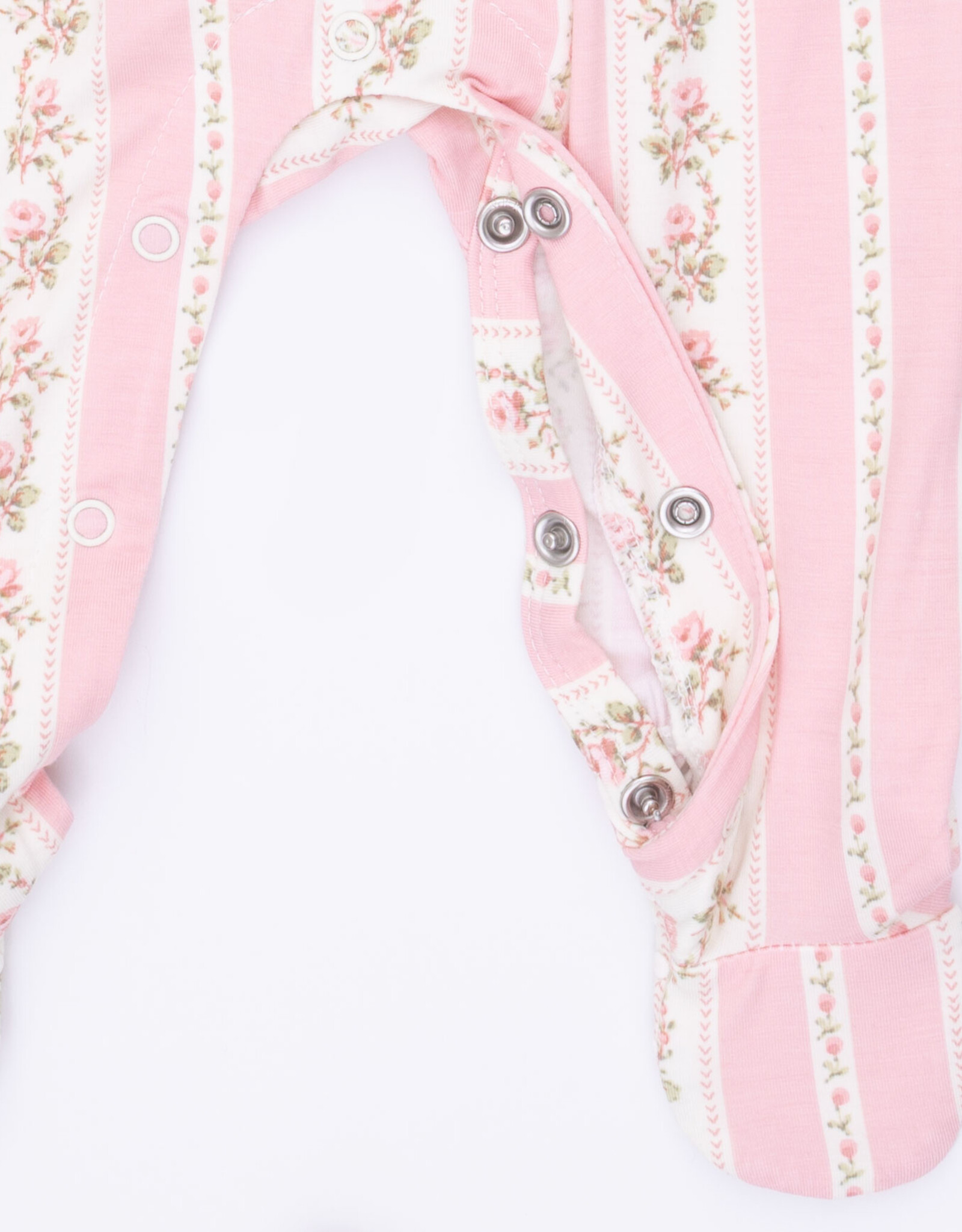 Angel Dear ADF26 Snap Footie Smocked Peter Pan Antoinette Stripe