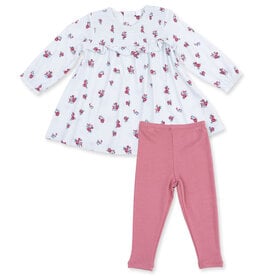 Angel Dear Alyssa Floral Smocked Dress/Legging