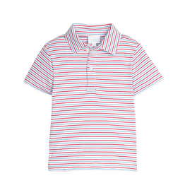 Little English Polo Primary Stripe