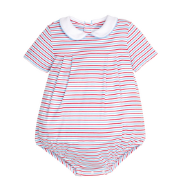Little English Pleated Peter Pan Bubble Primary Stripe