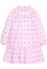 Bisby Jody Dress Magenta Clip Dot Stripe