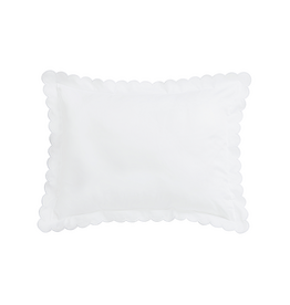 Little English Scallop Pillowcase White