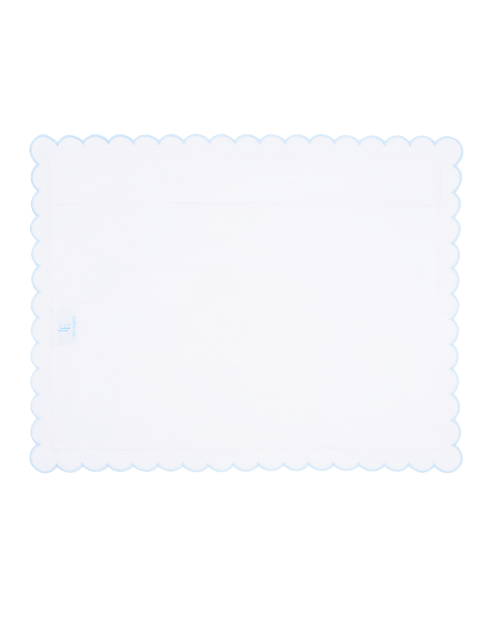 Little English LE Scallop Pillowcase Blue