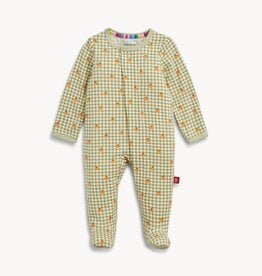 Magnetic Me Modal Footie Pumpkin Plaid