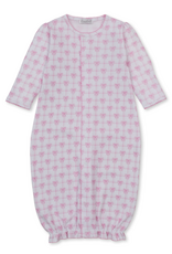 Kissy Kissy Windowpane Bows Converter Gown PINK