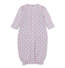 Kissy Kissy Windowpane Bows Converter Gown PINK