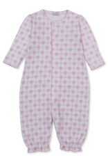 Kissy Kissy Windowpane Bows Converter Gown PINK