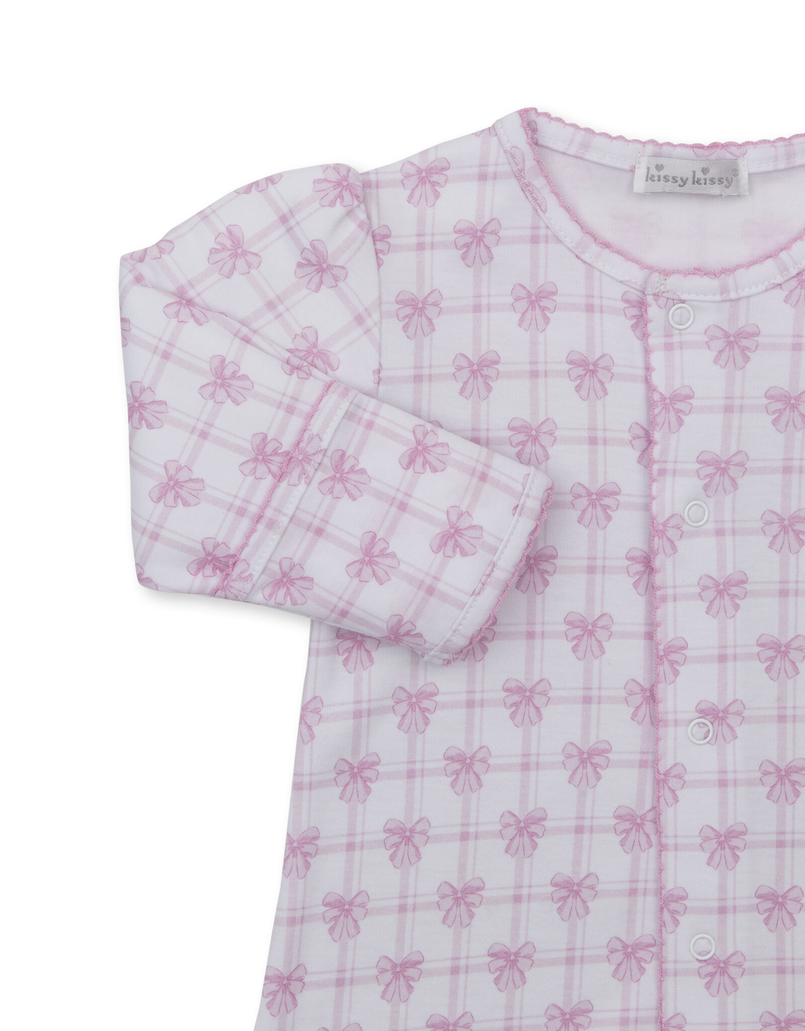 Kissy Kissy Windowpane Bows Converter Gown PINK