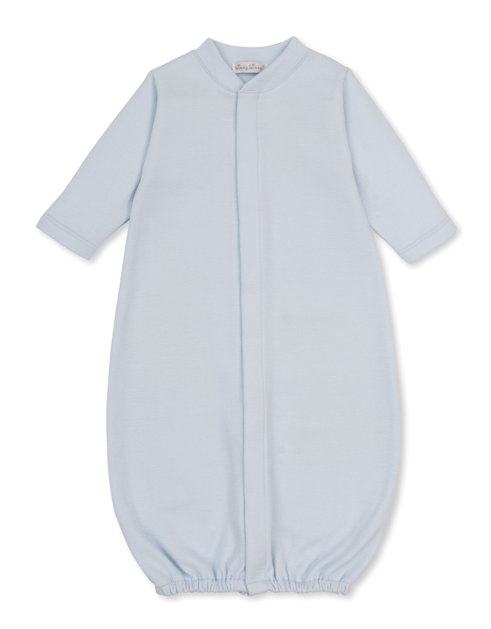 Kissy Kissy Baby Blessings Jacquard Converter Gown BLUE