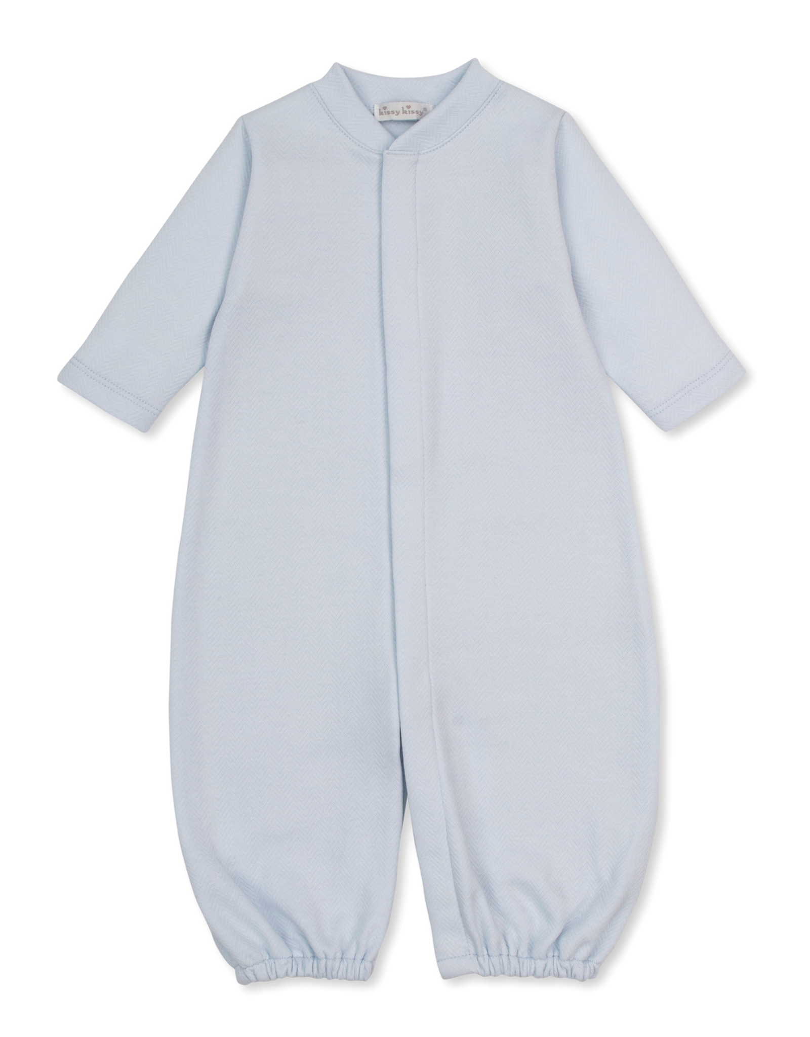 Kissy Kissy Baby Blessings Jacquard Converter Gown BLUE