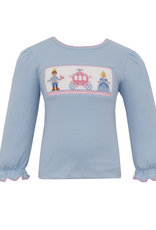 Anavini 502QL2 Blue Cinderella Smocked Shirt