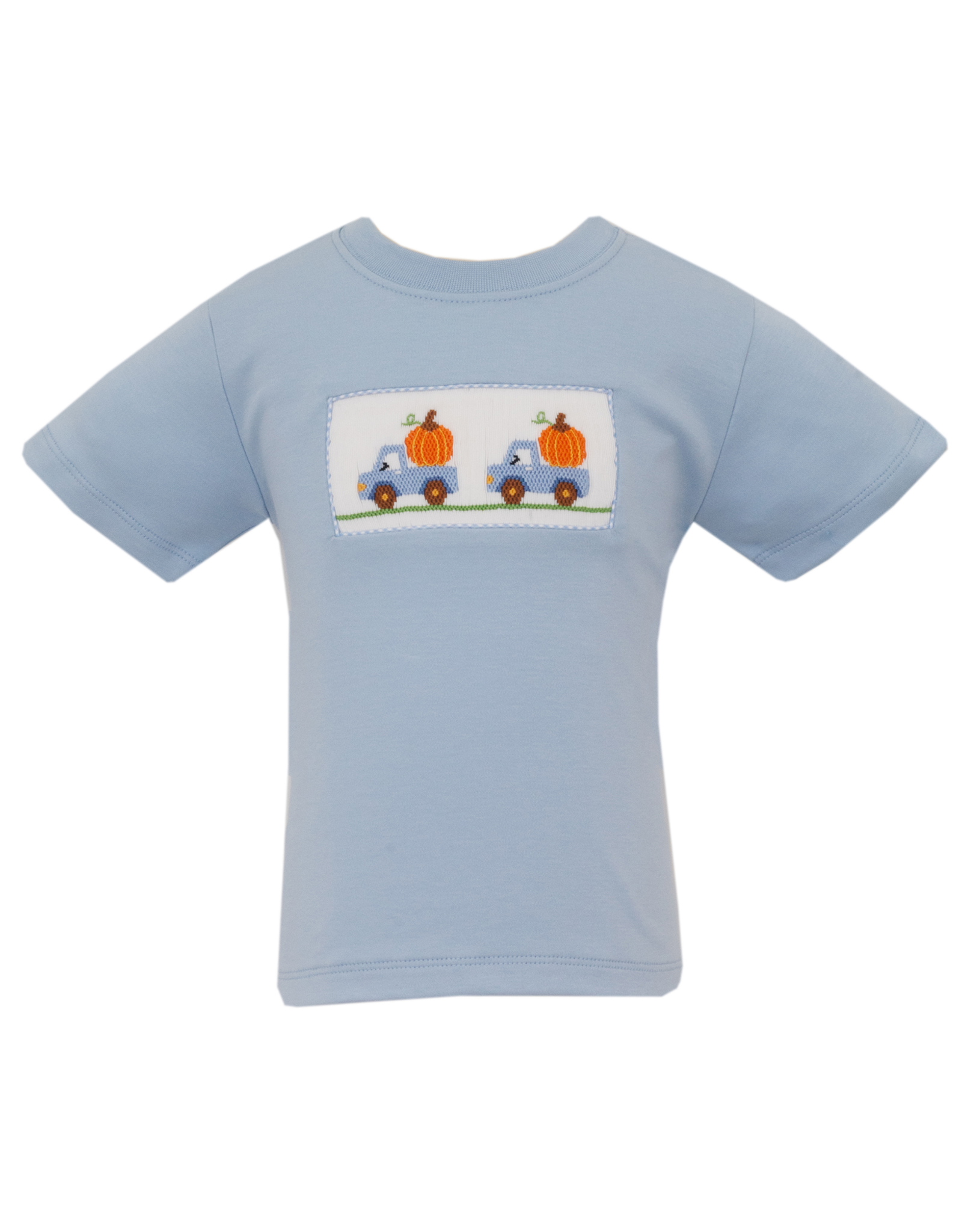 Anavini 301P Blue Pumpkin Smocked Shirt