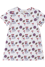 Cypress Row Varsity Red & Blue Susie Swing Dress