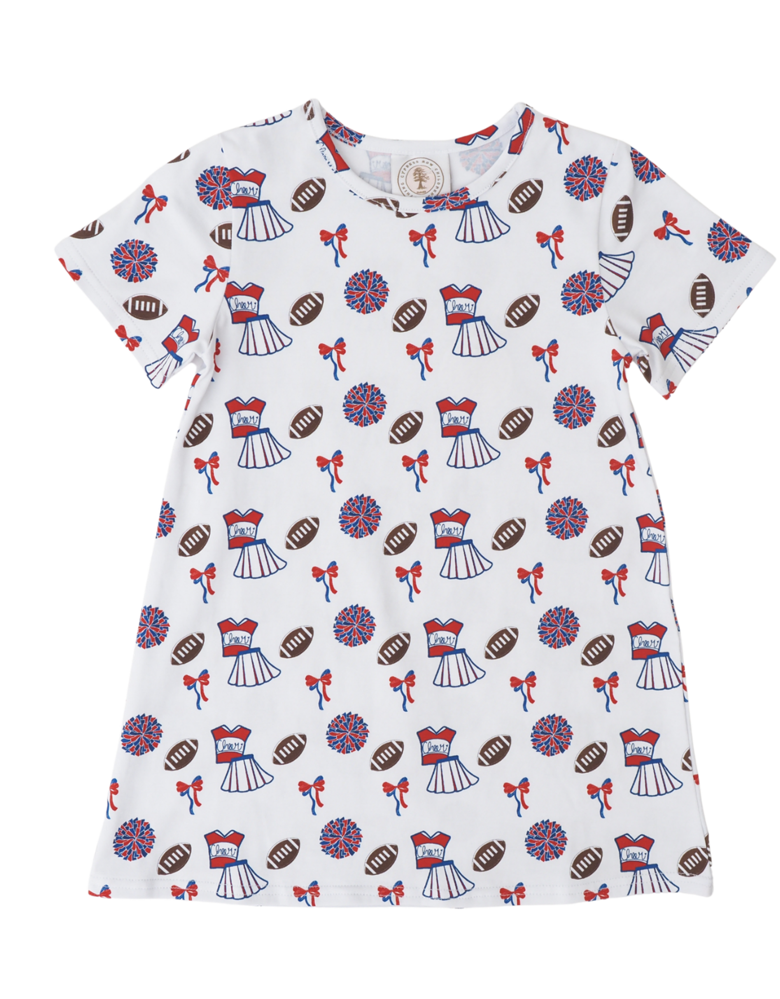 Cypress Row Varsity Red & Blue Susie Swing Dress