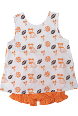 Cypress Row Varsity Orange Blaire Bow Back Set