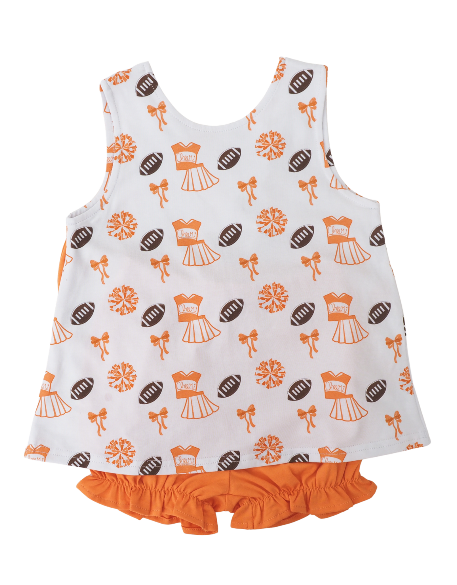 Cypress Row Varsity Orange Blaire Bow Back Set