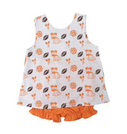Cypress Row Varsity Orange Blaire Bow Back Set