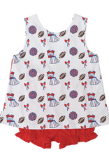 Cypress Row Varsity Red & Blue Blaire Bow Back Set